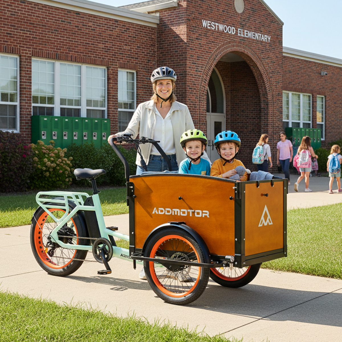 Spring Back-to-School with Addmotor E-325 Electric Family Bike
